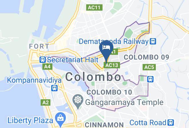 Colombo - Shalimar Hotel Maps