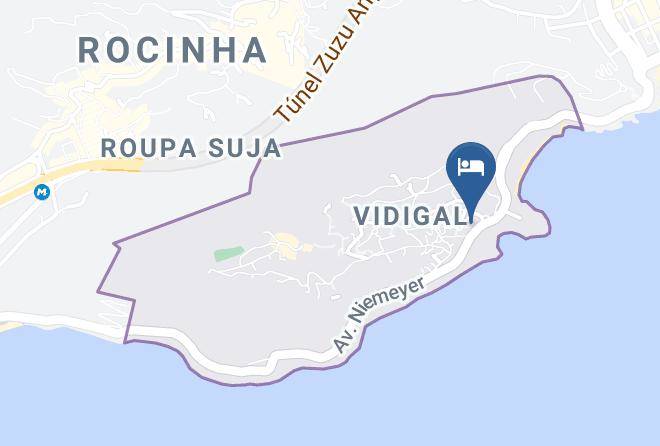 Rio De Janeiro Vidigal - Hotel Shalimar Maps