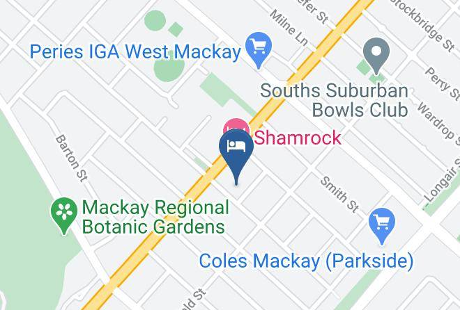 Mackay - Shamrock Gardens Motel Maps