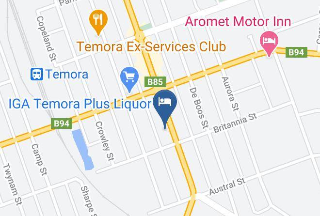 Temora - Shamrock Hotel Motel Maps