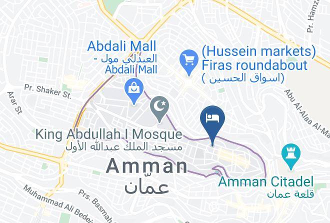 Amman - Shams Alweibdeh Hotel Suits Maps