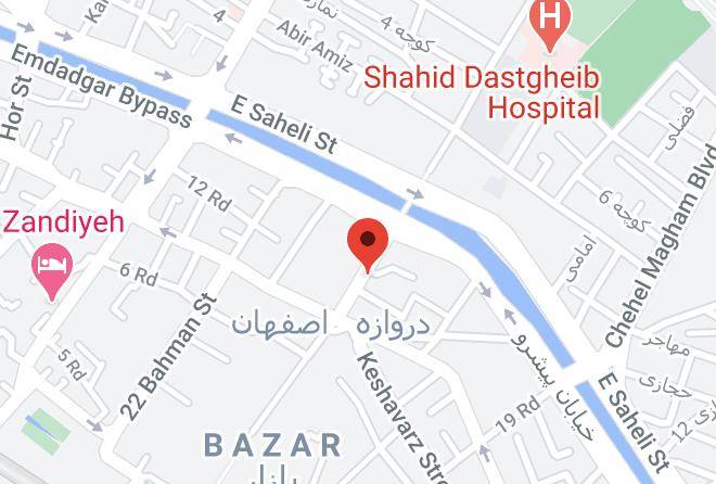 Shiraz - Shams Hotel Maps