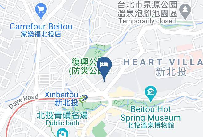 Beitou District Xinbeitou - Shan Yue Hotspring Hotel Maps