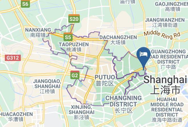 Putuo District - Shanghai Ka Ra Ma Li Petroleum Hotel Maps