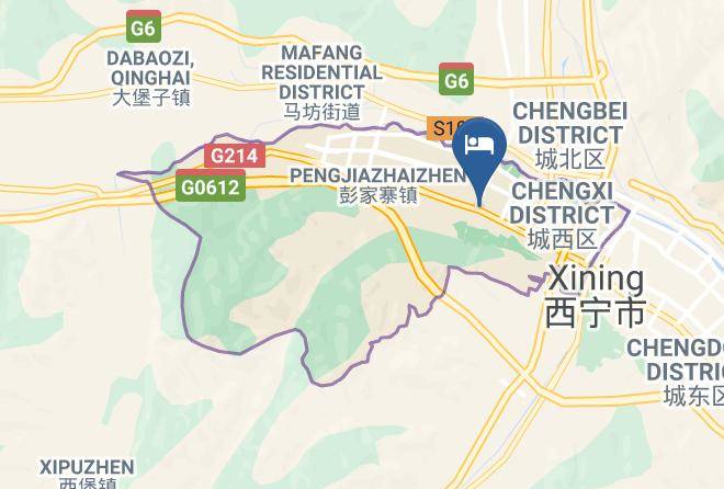 Xining - Shangjian Capsule Hotel Xining Xiadu Jingyuan Maps