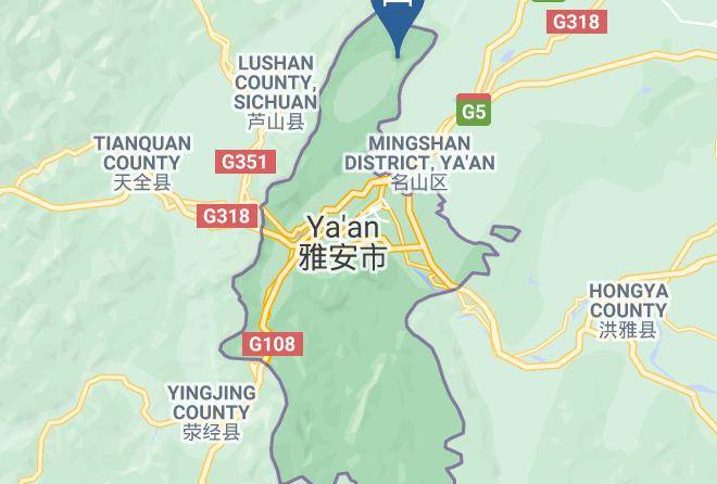Yaan - Shangli Hongta Hotel Maps