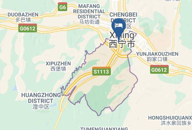 Xining - Shangri La Moon Palace Tibetan Ancient Courtyard Inn Maps