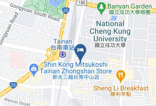 Shangri La's Far Eastern Plaza Hotel Tainan Map