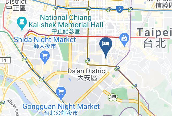Da An District - Shangri La's Far Eastern Plaza Hotel Taipei Maps