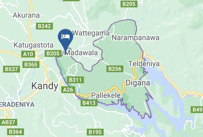 Kandy - Shanthi Niwahana Kandy Maps