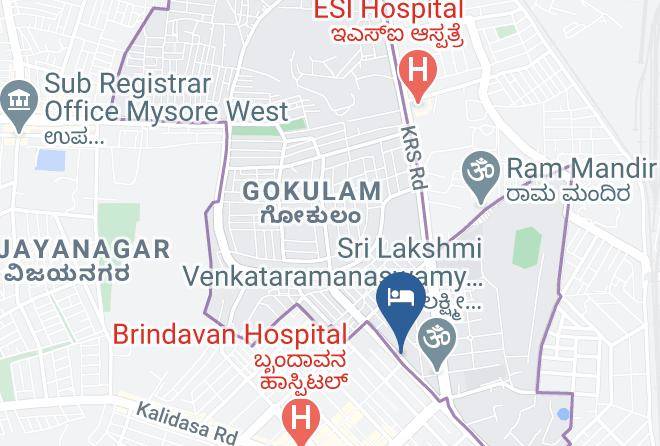 Mysore - Shanti Nilayam Maps