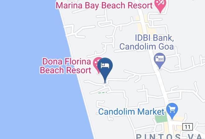 Bardez - Shanu's Seaside Inn Maps