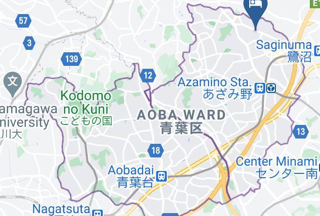 Yokohama City Aoba Ward - Share Design Tama Plaza Maps