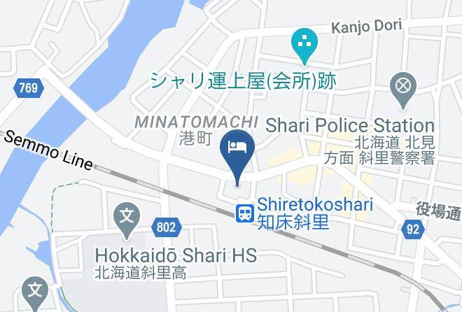 Shari Townshari District - Route Inn Grantia Shiretoko Shari Ekimae Maps