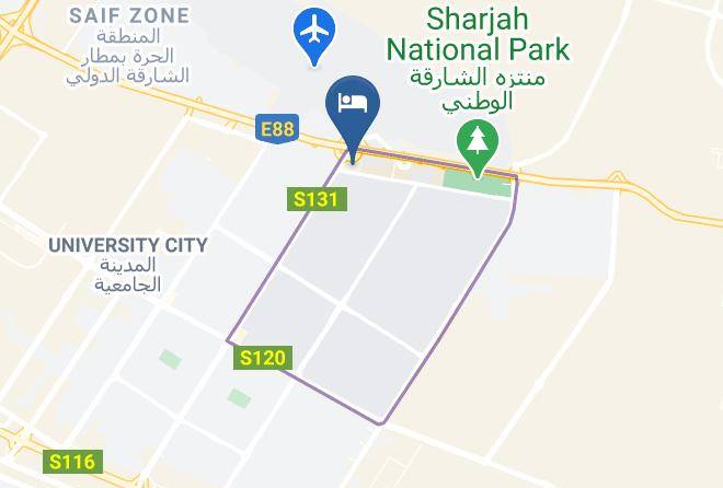 Sharjah City - Sharjah International Airport Hotel Maps