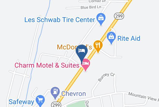 Shasta - Shasta Pines Motel & Suites Maps