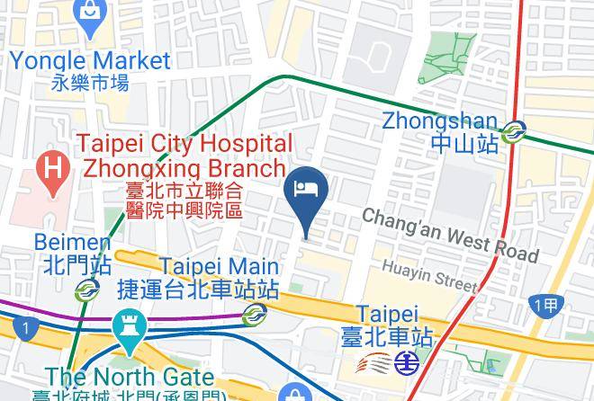 Datong District Taipei Main Station Rear Exit Market - Shi Cheng Business Hotel Maps