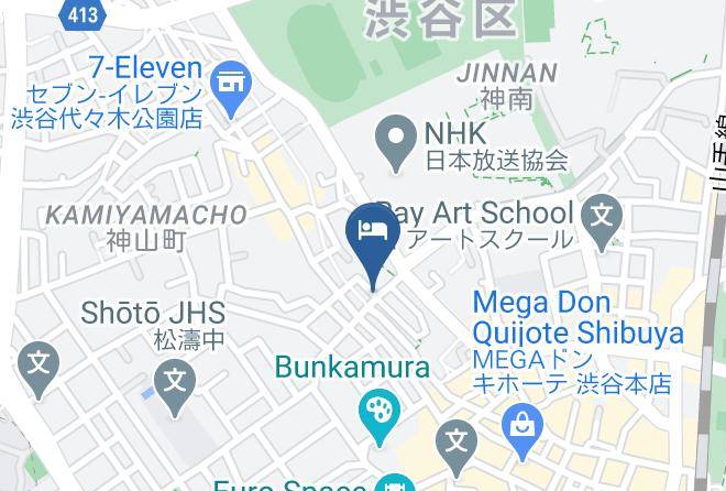 Shibuya Ward - Shibuya Creston Hotel Maps