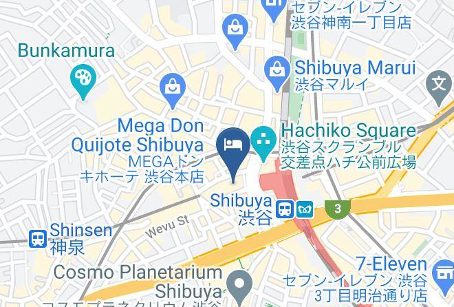 Shibuya Ward - Shibuya Excel Hotel Tokyu Maps