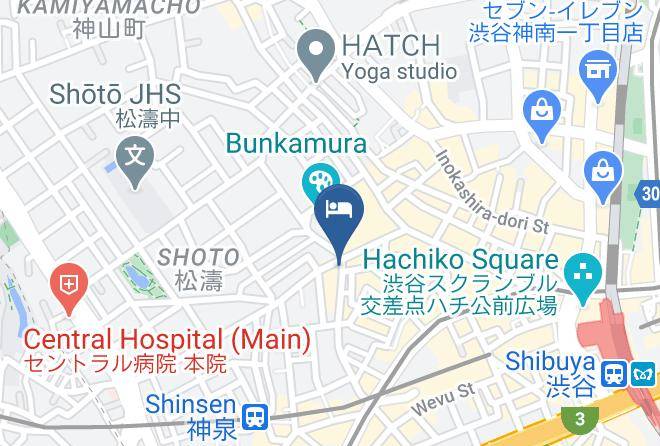 Shibuya Ward - Shibuya Hotel En Maps