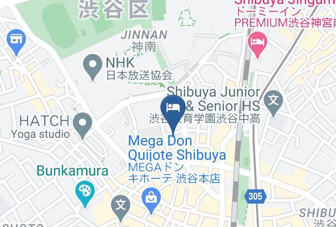 Shibuya Ward - Shibuya Tobu Hotel Maps