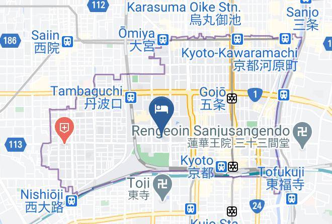 Kyoto City Shimogyo Ward - Shichijo Miyabi Maps