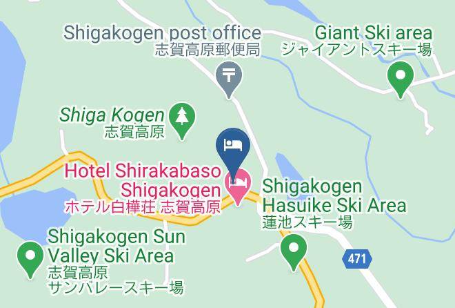 Yamanouchi Townshimotakai District - Shiga Highland Hotel Annex Maps