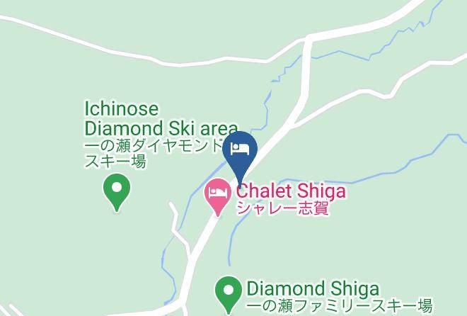 Yamanouchi Townshimotakai District - Shiga Kogen Ichinose Skyland Hotel Maps