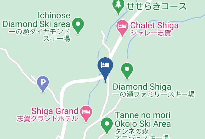 Yamanouchi Townshimotakai District - Shiga Kogen Olympic Hotel Maps
