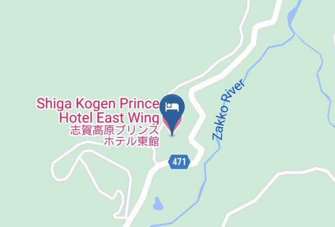 Yamanouchi Townshimotakai District - Shiga Kogen Prince Hotel East Wing Maps