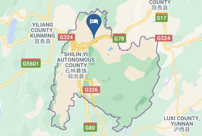 Kunming - Shihai Hot Spring Hotel Of Shilin Maps