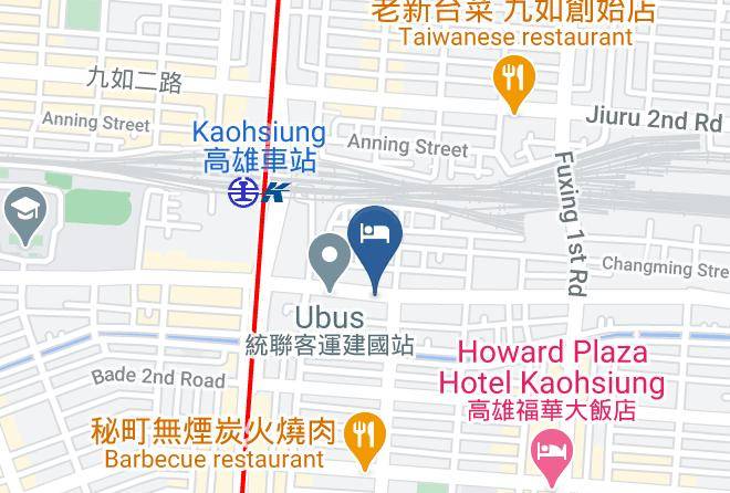 Sanmin District Changming Street Shopping Area - Shihzuwan Hotel Kaohsiung Station Maps