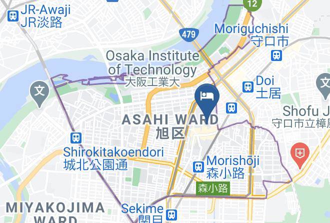 Osaka City Asahi Ward - Shiki Homes Kuriko Maps