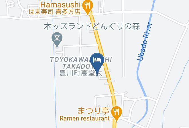 Kitakata City - Shikinomori Sanso Maps