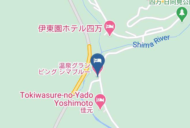 Nakanojo Townagatsuma District - Shima Blue Cafe Maps