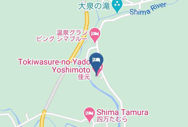 Nakanojo Townagatsuma District - Shiman Onsen Kanouya Ryokan Maps