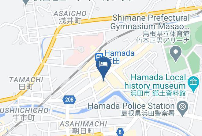 Hamada City - Shimane Hamada Washington Hotel Plaza Maps