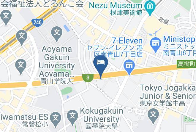 Minato Ward - Shimane Inn Aoyama Maps