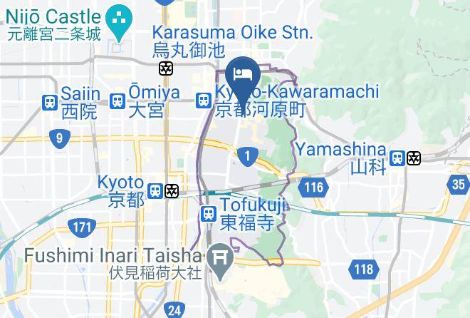 Kyoto City Higashiyama Ward - Shimaya Stays Benten Residences Maps