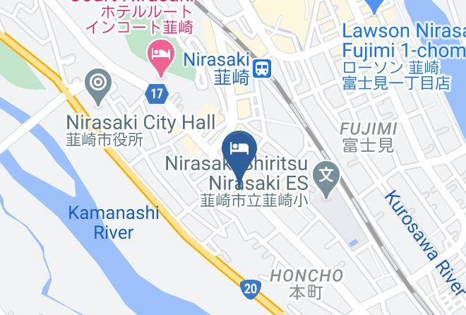 Nirasaki City - Shimizuya Inn Maps