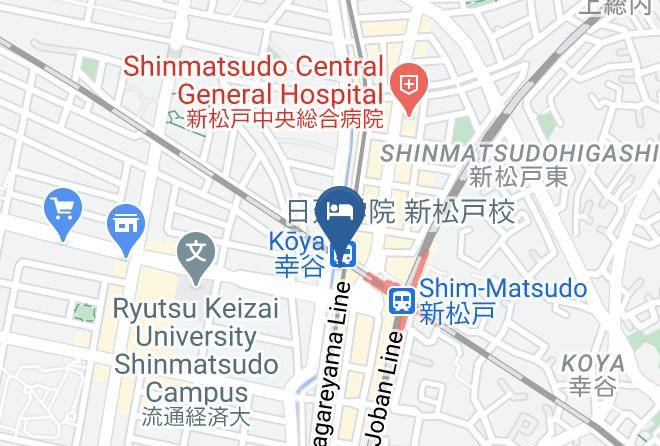 Matsudo City - Shin Matsudo Station Hotel Maps