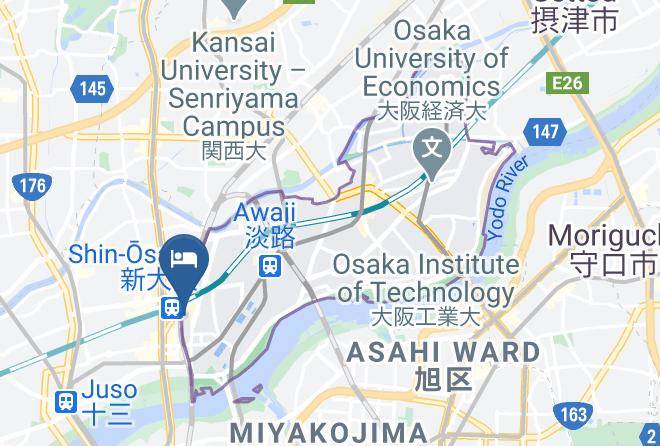 Osaka City Higashiyodogawa Ward - Shin Osaka Station Hotel Maps