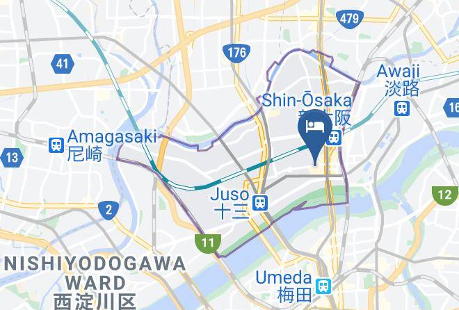 Shin Osaka Sunny Stone Hotel Map