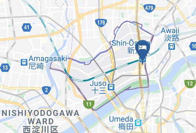 Osaka City Yodogawa Ward - Shin Osaka Washington Hotel Plaza Maps