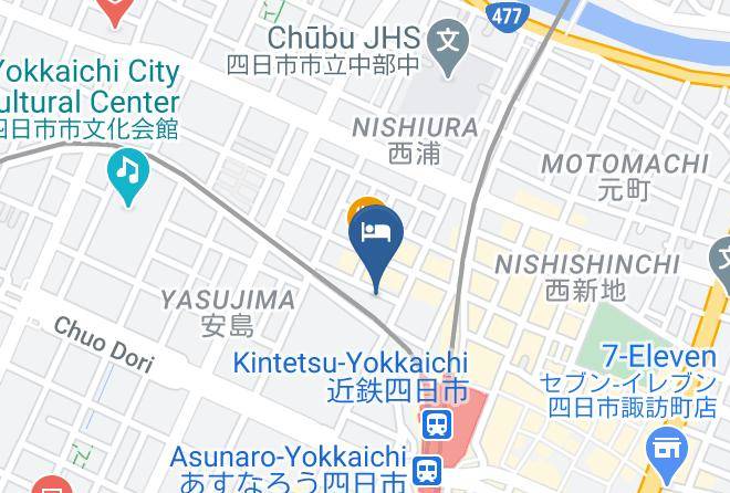 Yokkaichi City - Hotel Econo Yokkaichi Maps