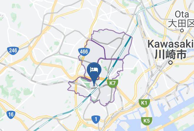 Yokohama City Kohoku Ward - Shin Yokohama Sk Hotels Maps