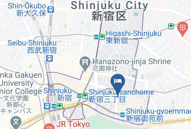 Shinjuku Ward - Shinjuku Hotel Park Inn Maps