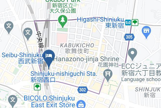 Shinjuku Ward - Shinjuku Prince Hotel Maps