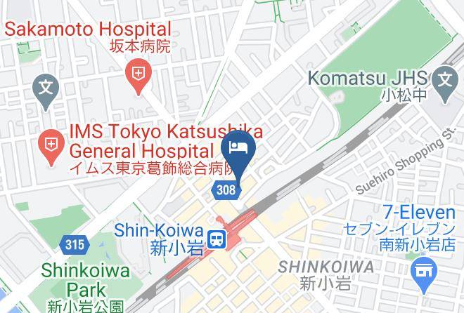 Katsushika Ward - Shinkoiwa Park Hotel Maps
