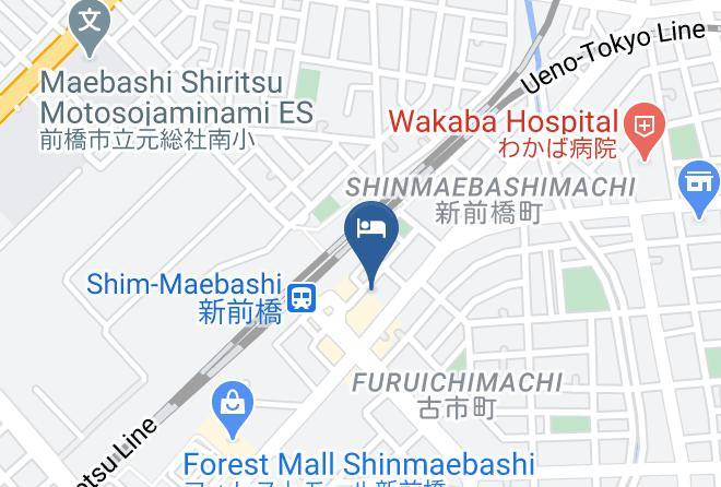 Maebashi City - Shinmaebashi Terminal Hotel Maps
